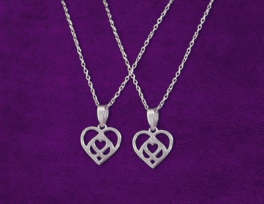 The Infinity Heart Necklace Set