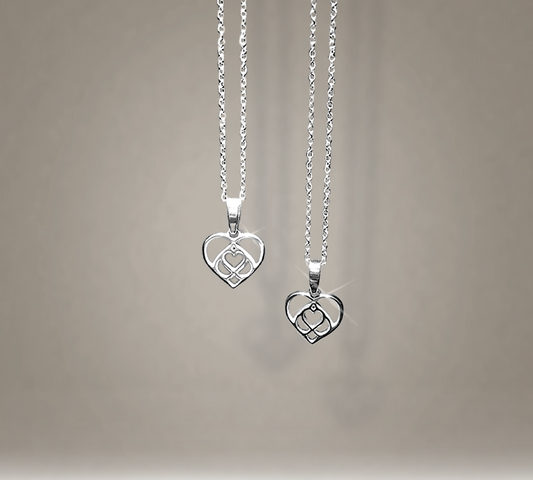 The Infinity Heart Necklace Set